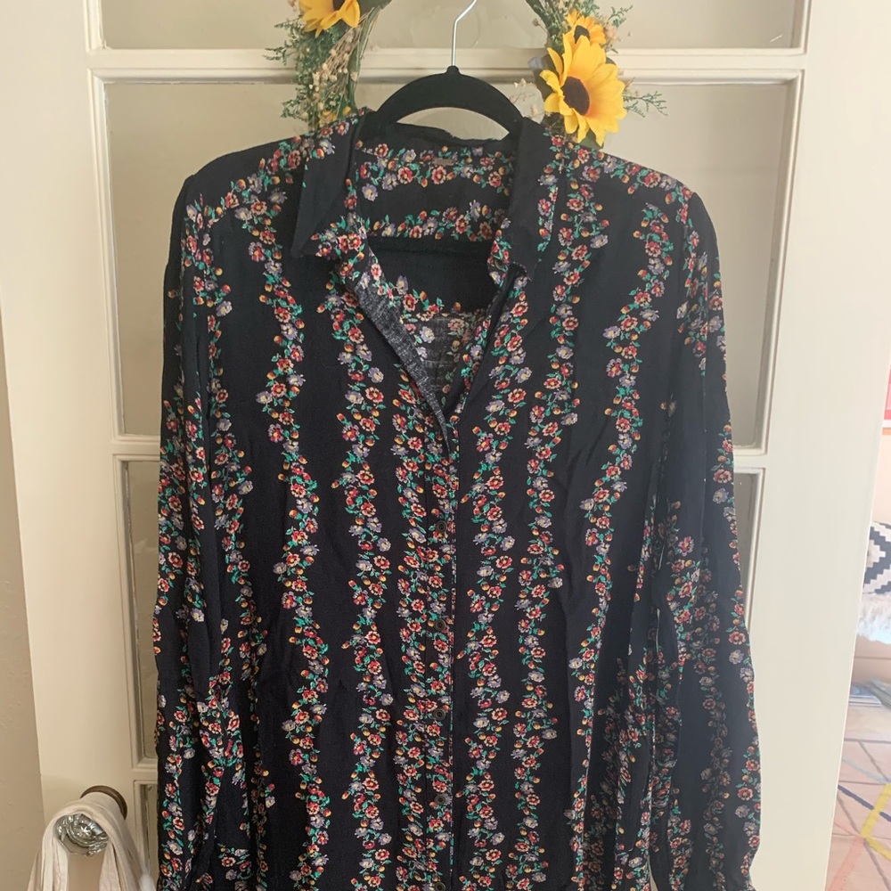 Free People Loose Shirt Dress